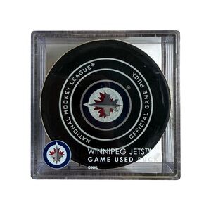 NWT NHL / WINNIPEG JETS / NASHVILLE PREDATORS RYAN JOHANSEN GOAL GAME USED PUCK